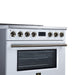 Forno Torino 36 Inch Induction Range, 10,900W Cooktop, 5.36 Cu. Ft. True Convection Oven, Air Fry, Air Sous Vide, Smudge Resistant, White - FFSIN0936-36WHT