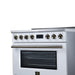 Forno Torino 36 Inch Induction Range, 10,900W Cooktop, 5.36 Cu. Ft. True Convection Oven, Air Fry, Air Sous Vide, Smudge Resistant, White - FFSIN0936-36WHT