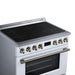 Forno Torino 36 Inch Induction Range, 10,900W Cooktop, 5.36 Cu. Ft. True Convection Oven, Air Fry, Air Sous Vide, Smudge Resistant, White - FFSIN0936-36WHT