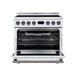 Forno Torino 36 Inch Induction Range, 10,900W Cooktop, 5.36 Cu. Ft. True Convection Oven, Air Fry, Air Sous Vide, Smudge Resistant, White - FFSIN0936-36WHT
