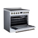 Forno Torino 36 Inch Induction Range, 10,900W Cooktop, 5.36 Cu. Ft. True Convection Oven, Air Fry, Air Sous Vide, Smudge Resistant, White - FFSIN0936-36WHT