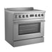 Forno Torino 36 Inch Induction Range with True Convection and Air Fry
