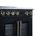Torino French Door 30 Inch Induction Range with Air Fryer, Air Sous Vide & True Convection, Dual Broiler, Black