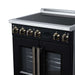 Torino French Door 30 Inch Induction Range with Air Fryer, Air Sous Vide & True Convection, Dual Broiler, Black