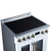 Torino French Door 30 Inch Induction Range with Air Fryer, Air Sous Vide & True Convection, Dual Broiler, White
