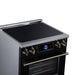 Forno Maximus 30 Inch Induction Range, 8,800 Total Cooktop, 4.32 Cu. Ft. True Convection Oven, Air Fryer, Air Sous Vide, Black - FFSIN0968-30BLK