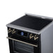 Forno Maximus 30 Inch Induction Range, 8,800 Total Cooktop, 4.32 Cu. Ft. True Convection Oven, Air Fryer, Air Sous Vide, Black - FFSIN0968-30BLK
