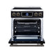 Forno Maximus 30 Inch Induction Range, 8,800 Total Cooktop, 4.32 Cu. Ft. True Convection Oven, Air Fryer, Air Sous Vide, Black - FFSIN0968-30BLK