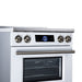 Forno Maximus 30 Inch Induction Range, 8,800 Total Cooktop, 4.32 Cu. Ft. True Convection Oven, Air Fryer, Air Sous Vide, White - FFSIN0968-30WHT