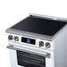Forno Maximus 30 Inch Induction Range, 8,800 Total Cooktop, 4.32 Cu. Ft. True Convection Oven, Air Fryer, Air Sous Vide, White - FFSIN0968-30WHT