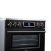 Forno Maximus 36 Inch Induction Range, 10,900 Total Cooktop, 5.36 Cu. Ft. True Convection Oven, Air Fryer, Air Sous Vide, Black - FFSIN0968-36BLK