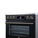 Forno Maximus 36 Inch Induction Range, 10,900 Total Cooktop, 5.36 Cu. Ft. True Convection Oven, Air Fryer, Air Sous Vide, Black - FFSIN0968-36BLK