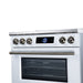 Forno Maximus 36 Inch Induction Range, 10,900 Total Cooktop, 5.36 Cu. Ft. True Convection Oven, Air Fryer, Air Sous Vide, White - FFSIN0968-36WHT