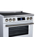 Forno Maximus 36 Inch Induction Range, 10,900 Total Cooktop, 5.36 Cu. Ft. True Convection Oven, Air Fryer, Air Sous Vide, White - FFSIN0968-36WHT