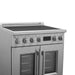 Forno Torino 30 Inch French Door Induction Range with Air Fryer and True Convection Oven