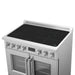 Forno Torino 36 Inch French Door Induction Range with Air Fryer and True Convection Oven