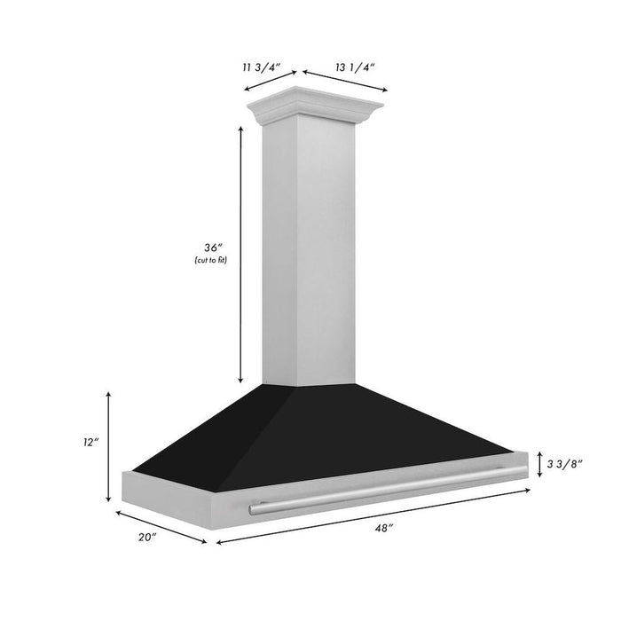 ZLINE KB4SNX-BLM-48 range hood
