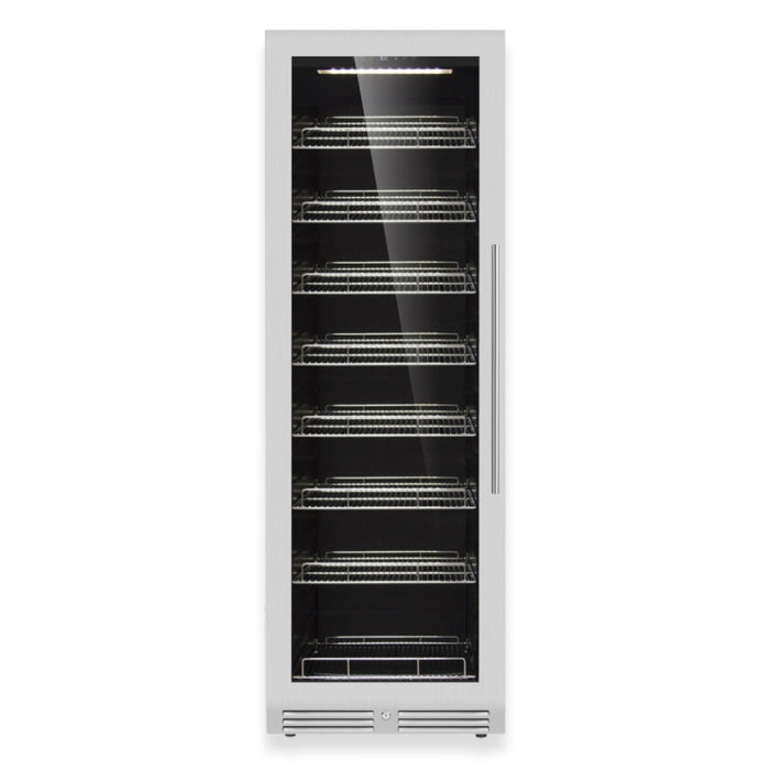 Kings Bottle 72" Large Beverage Refrigerator With Clear Glass Door KBU170BX-FG, LHH