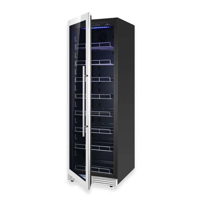 Kings Bottle 72" Large Beverage Refrigerator With Clear Glass Door KBU170BX-FG, LHH