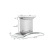 ZLINE Ducted Vent Wall Mount Range Hood in Stainless Steel and Glass with Built-in CrownSound Bluetooth Speakers (KN4CRN-BT)
