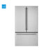 Kucht KR365FD-SS 36-inch built-in refrigerator, stainless steel, angled view