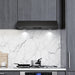Cosmo 30 in. Haven Collection 500 CFM Ducted Under Cabinet Range Hood, Touch Controls, LED Lights in Matte Black - COS-KS6U30-BK