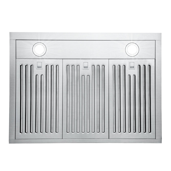 Cosmo 30 in. Under Cabinet Range Hood with Digital Touch Controls, 3-Speed Fan, LED Lights and Permanent Filters in Stainless Steel - COS-KS6U30