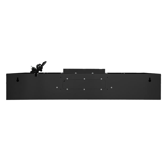 Cosmo 36 in. Haven Collection 500 CFM Ducted Under Cabinet Range Hood, Touch Controls, LED Lights in Matte Black - COS-KS6U36-BK