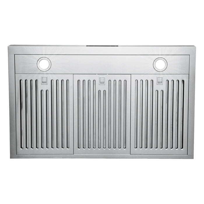 Cosmo 36 in. Under Cabinet Range Hood with Digital Touch Controls, 3-Speed Fan, LED Lights and Permanent Filters in Stainless Steel - COS-KS6U36