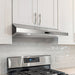 Cosmo 36 in. Under Cabinet Range Hood with Digital Touch Controls, 3-Speed Fan, LED Lights and Permanent Filters in Stainless Steel - COS-KS6U36