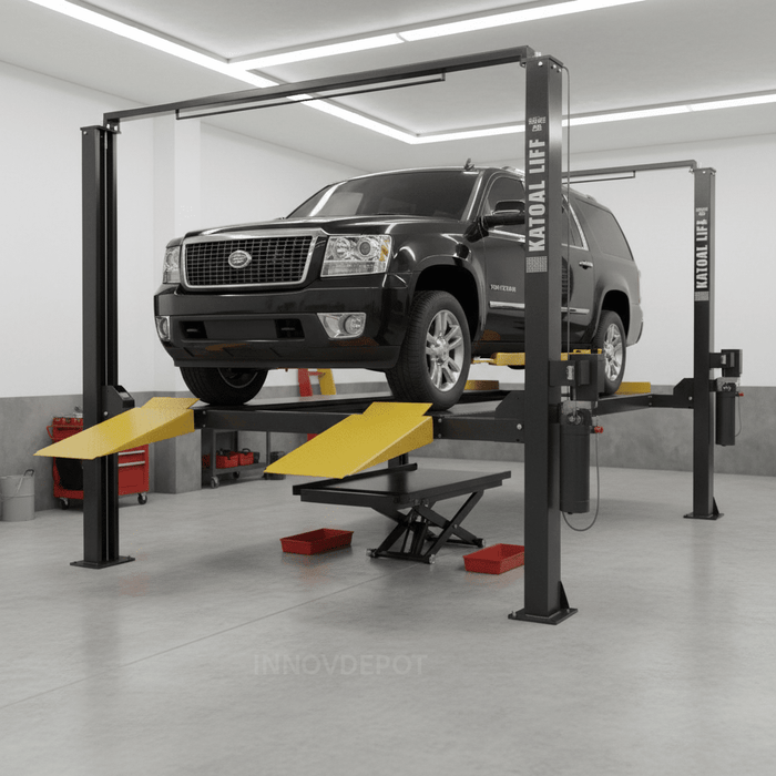 Katool KT-4H850 8,500 LB Four Post Car Lift Heavy Duty Garage & Storage Lift
