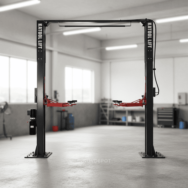 Katool AM120SD 12,000 LB Two Post Car Lift – Clear Floor Commercial Auto Lift