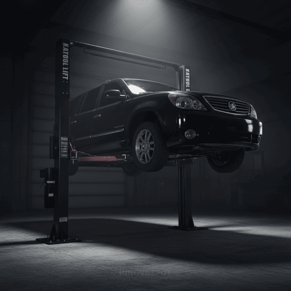 Katool AM120SD 12,000 LB Two Post Car Lift – Clear Floor Commercial Auto Lift