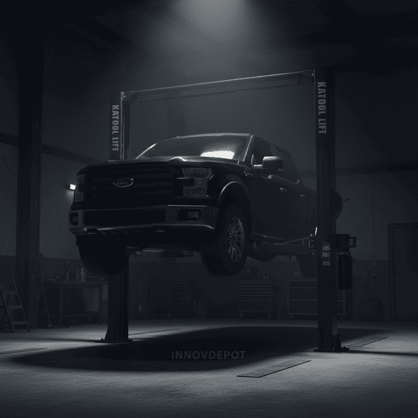 Katool KT-AS110D Two Post Asymmetrical Vehicle Lift 11,000lbs Single Point Lock Release