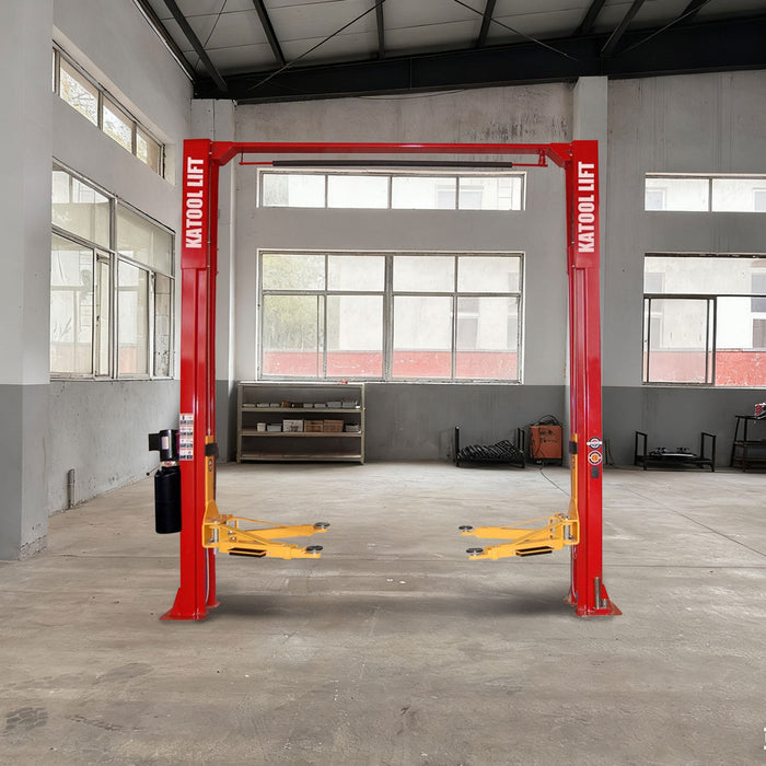 Katool KT-M110 11,000 lb Two-Post Clear-Floor Car Lift — Garage & Shop