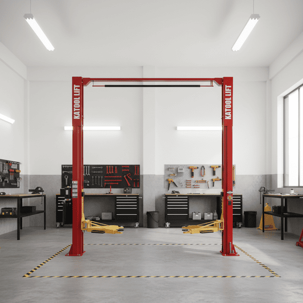 Katool KT-M110 11,000 lb Two Post Clear Floor Car Lift for Garage & Shop