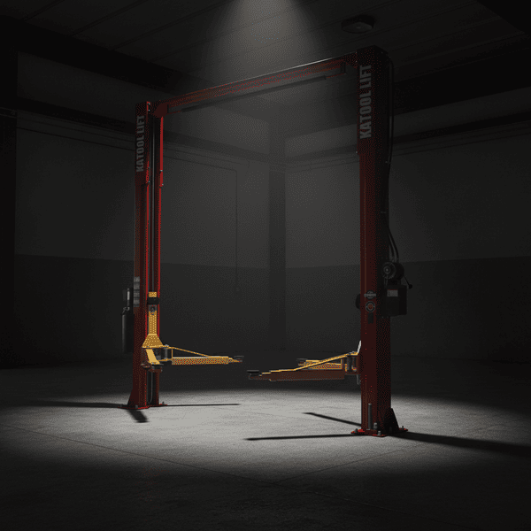 Katool KT-M110 11,000 lb Two Post Clear Floor Car Lift for Garage & Shop