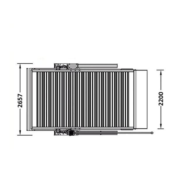 Katool KT-P2700 6,600 lb 2-Post Floor Plate Parking Lift