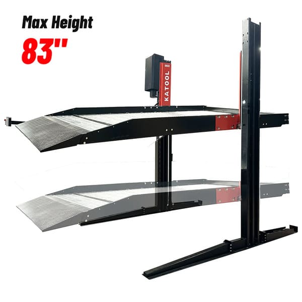 Katool KT-P2700 6,600 lb 2-Post Floor Plate Parking Lift