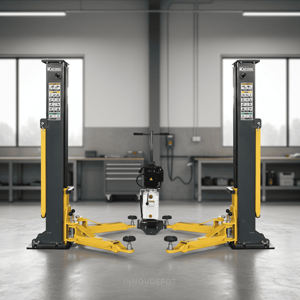 Katool PMRL-200 Portable 2 Post Car Lift – 7,000 LB Rated / 8,000 LB Tested