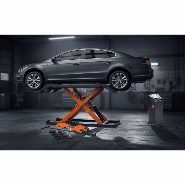Katool KT-X80 Electric 8,000 LB Mid Rise Scissor Lift for Garage & Shop