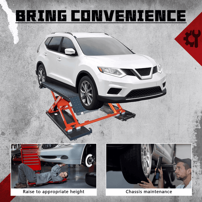 Katool KT-X85 8,000 lb Electric Mid-Rise Scissor Lift — Garage Car Lift