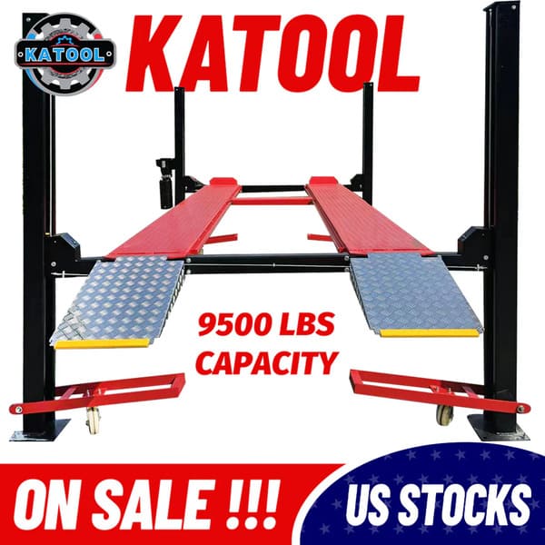 Katool KT-4H950 4-Post Car Lift | 9,500 lb Vehicle Storage Lift