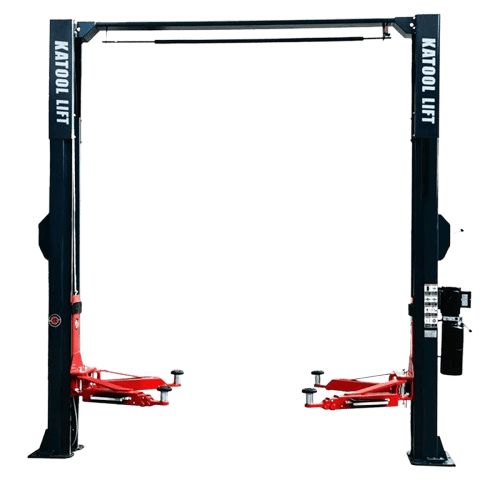Katool KT-AS110D Asymmetrical 2 Post Lift with 11,000 lbs Capacity for Automotive Garages

