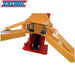 Katool KT-M110 Two Post Lift swing arms in extended open position for versatile vehicle access