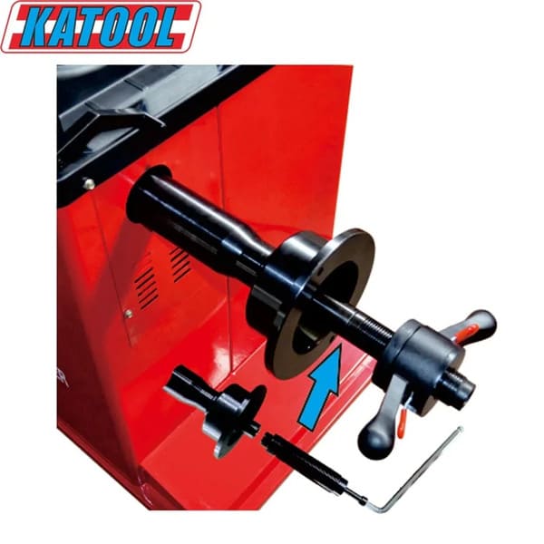 Locking Mechanism Detail on Katool KT-B700 Wheel Balancer for Enhanced Safety and Stability


