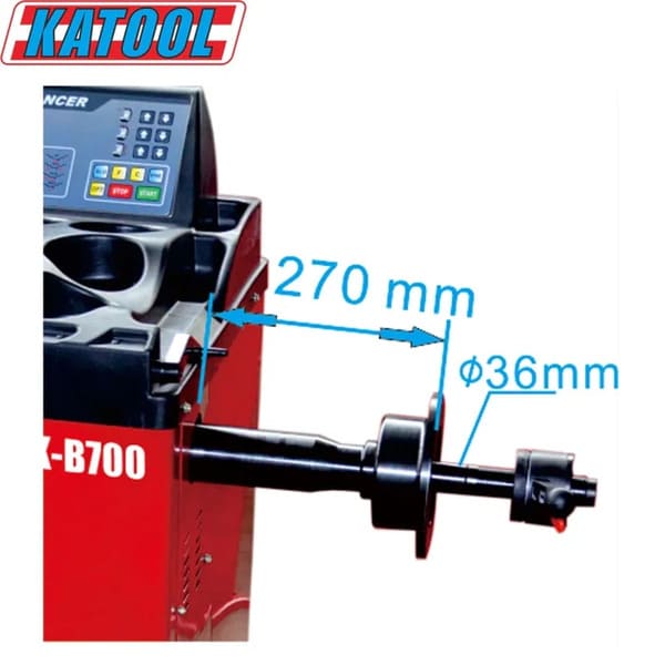 Dimensions and Measurement Overview of Katool KT-T800 Tire Changer and KT-B700 Wheel Balancer Combo

