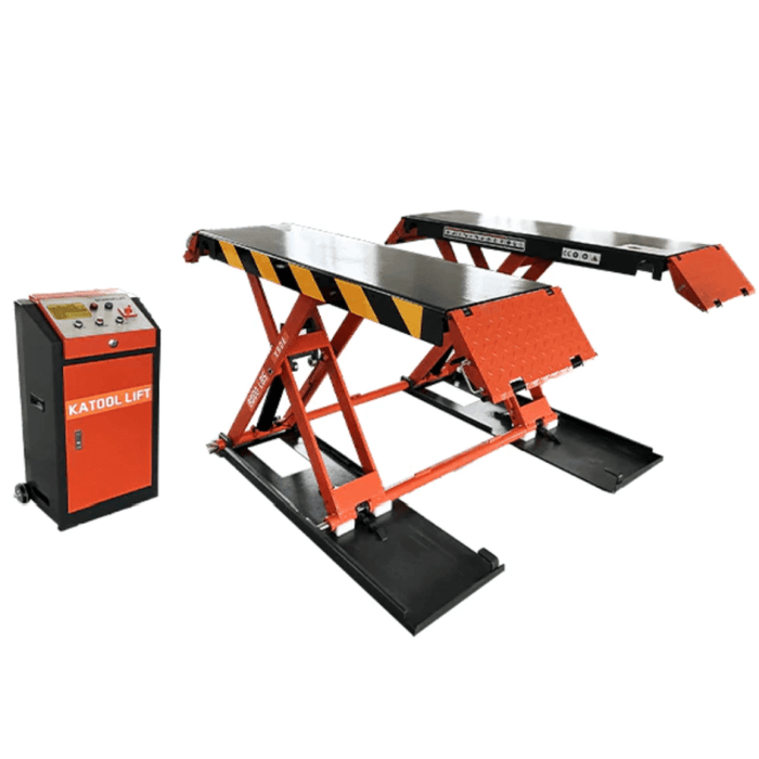 Katool X90E 8,000 lb Electric Mid-Rise Scissor Lift — Low-Ceiling Garage Lift
