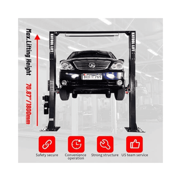 Katool AM120SD 2 Post Car Lift with Features and Specs