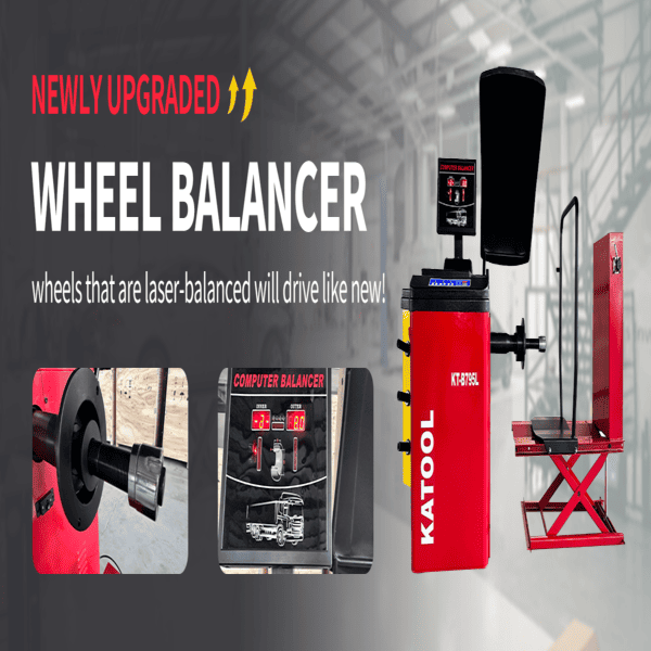 Katool KT-B795L professional wheel balancer machine with laser accuracy and upgraded design.